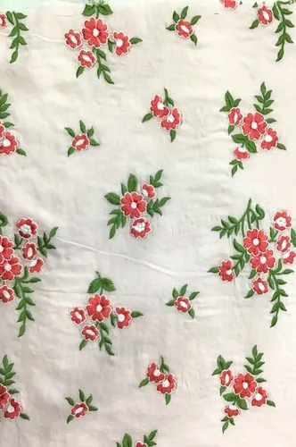 सूती कढ़ाई का कपड़ा