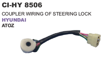 Coupler Wiring Steering Lock Hyundai - Durable Plastic | Vehicle Type: 4 Wheeler, Warranty Included