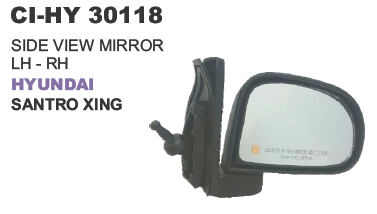 साइड व्यू मिरर हुंडई सैंट्रो जिंग