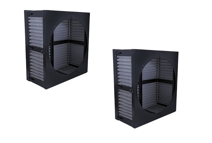 Box Air Filter For Dc Motor - Gi Sheet, 592 Mm X 592 Mm X 50 Mm , White - Square And Round Shape, Pre Filter