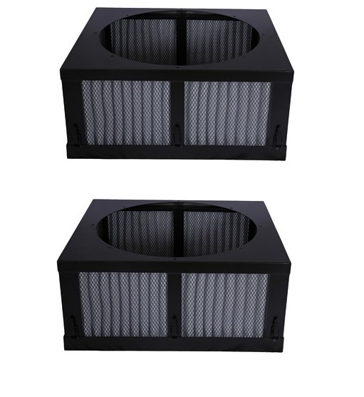 Box Air Filter For Dc Motor - Gi Sheet, 592 Mm X 592 Mm X 50 Mm , White - Square And Round Shape, Pre Filter