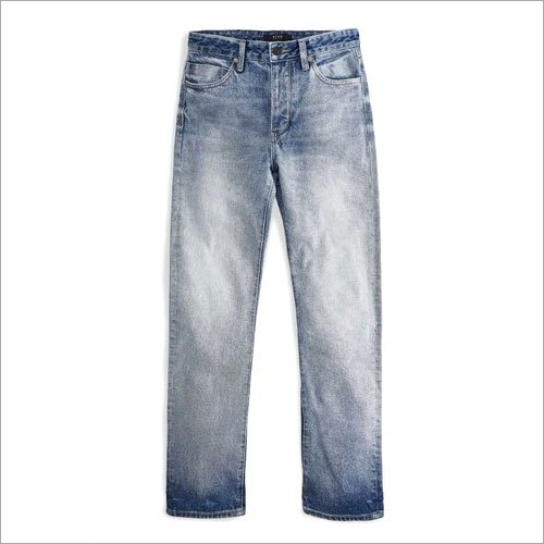 Mens Denim Stretchable Jeans - Denim Material, Regular Fit, Light Blue Color | Dry Cleaning, No Fade, Quick Dry, Washable, Suitable for All Seasons