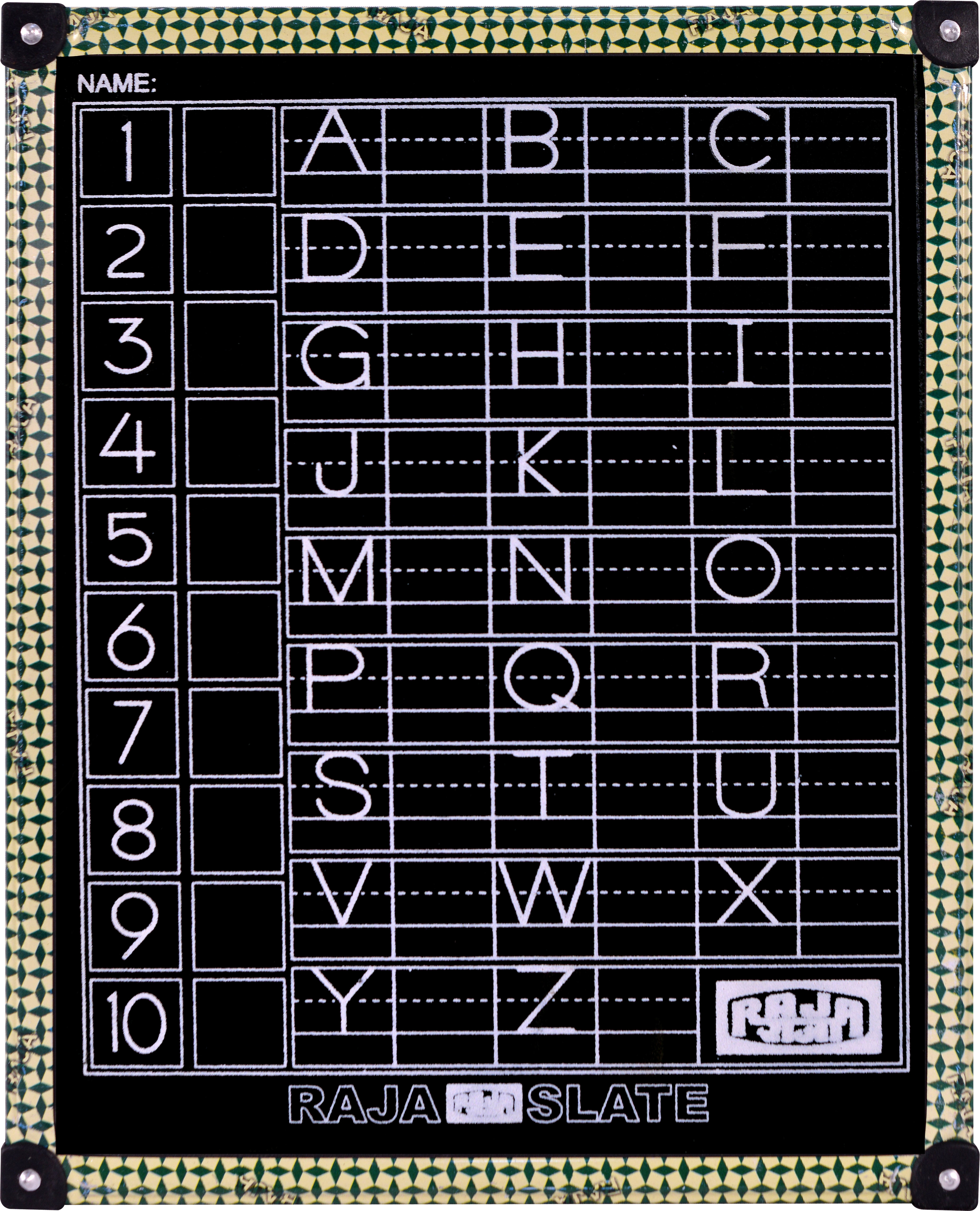Janta Tin Frame Slate - Anti-corrosive Tin Frame, 20 X 25 Cm Size, Attractive Color Options - Durable Finish, Smooth Writing, Compact Design