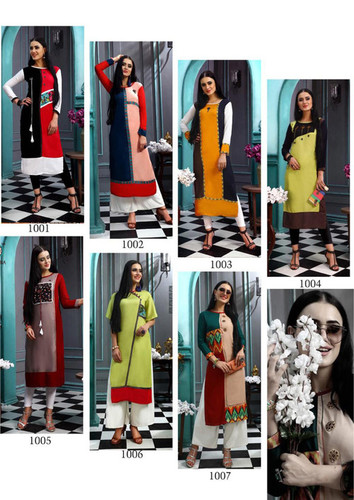 Cloud Aradhna Present Heavy Rayon Straight Kurti - Heavy Rayon, Size M(38), L(40), XL(42), XXL(44) | Versatile for Rainy, Spring, Summer, and Winter Seasons