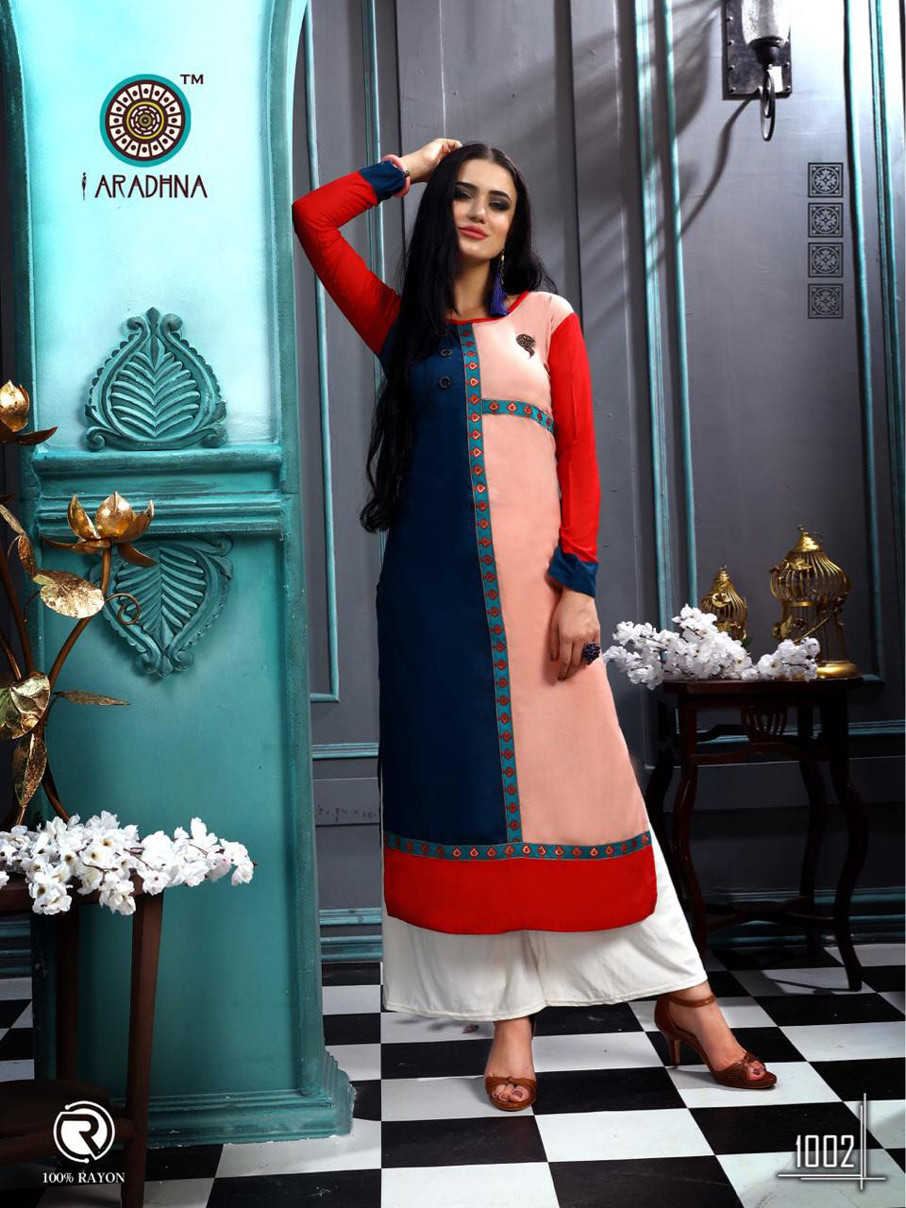 Cloud Aradhna Present Heavy Rayon Straight Kurti - Heavy Rayon, Size M(38), L(40), Xl(42), Xxl(44) | Versatile For Rainy, Spring, Summer, And Winter Seasons