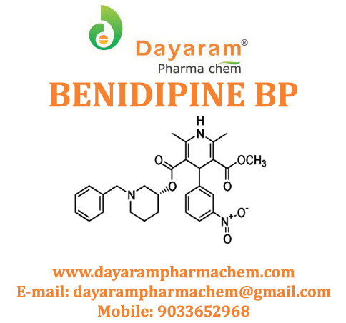 Benidipine Hydrochloride - 99% Purity, 505.571 Molecular Weight | Hypertension Management, Dihydropyridine Calcium Channel Blocker, 4mg And 8mg Dosage Options