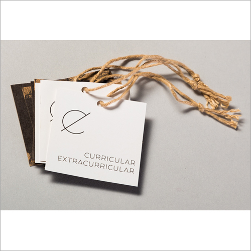 Printed Paper Garment Tag - Rectangle Shape, Various Thickness Available (mm) | Printed Style for Garment & Textile Industries