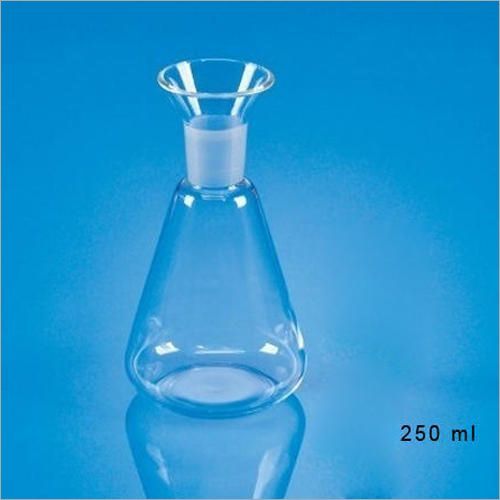 250 ML Iodine Flask - Borosilicate Glass 3.3, 250ml Capacity , Conical Shape for Laboratory Use