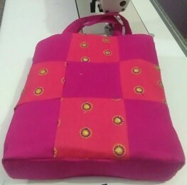 Hand Bag - Cotton Material, 12x12 Inch Size | Lightweight At 100 Grams, Available In All Colors
