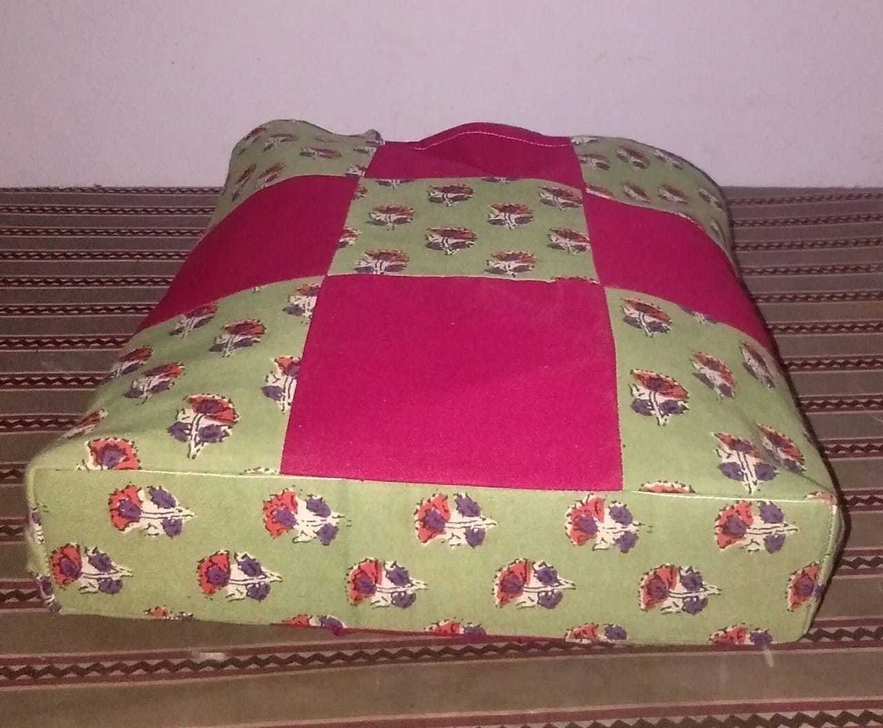 Hand Bag - Cotton Material, 12x12 Inch Size | Lightweight At 100 Grams, Available In All Colors