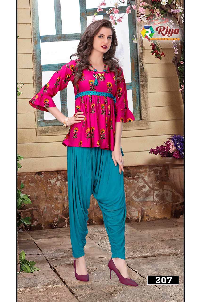 Compass Vol-3 Riya Designer Printed Rayon Top - Rayon, Size M-38/l-40/xl-42, Dyed Fabric With Work, Suitable For All Seasons