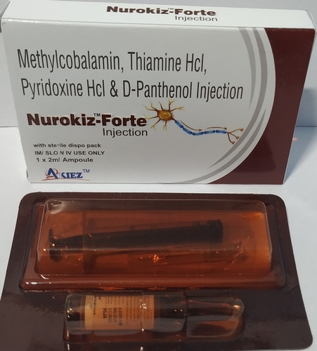 Nurokiz-forte Injection - Methylcobalamin Vitamin B12, Liquid Form, Dosage As Directed | Suitable For All, Cool & Dry Storage