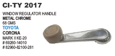 Window Regulator Handle - Durable Plastic | Compatible with 4-Wheeler Toyota Corona, Warranty Included