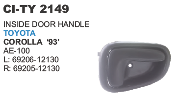 Inside Door Handle Toyota Corolla - Durable Automotive Plastic | 4-Wheeler Compatibility, Comprehensive Warranty