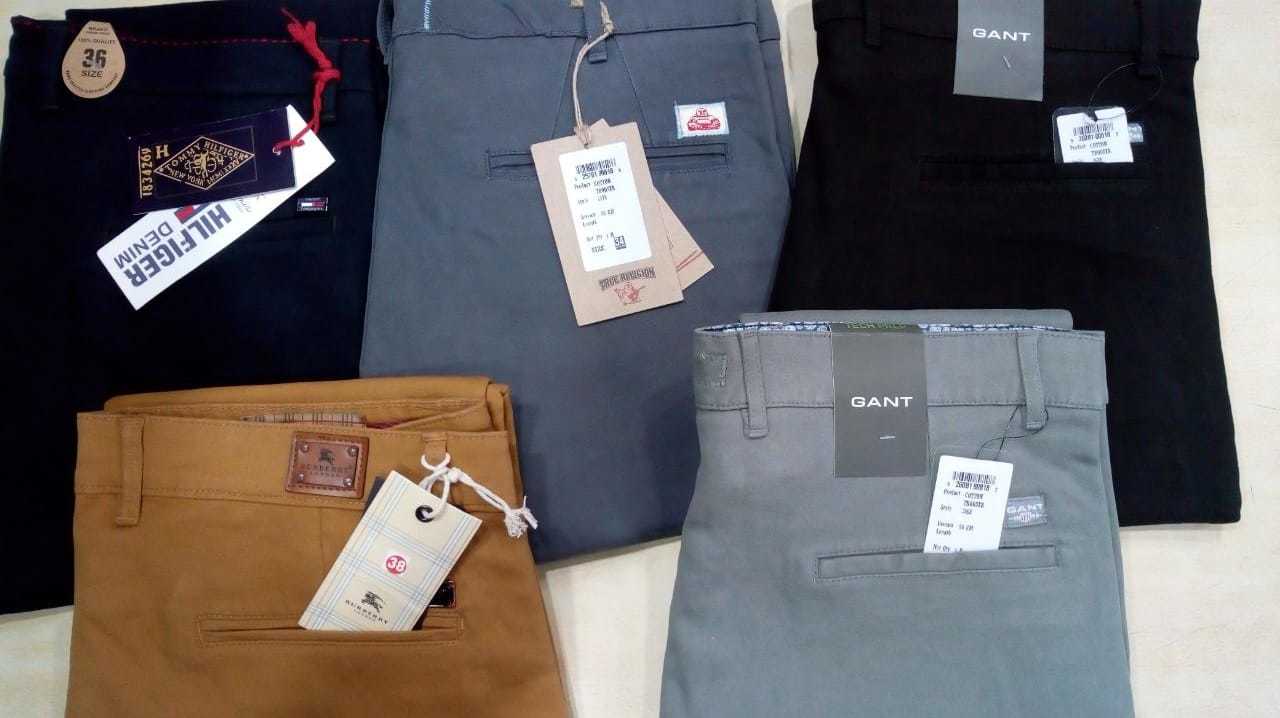 Multi Shades Branded Trouser With Bill