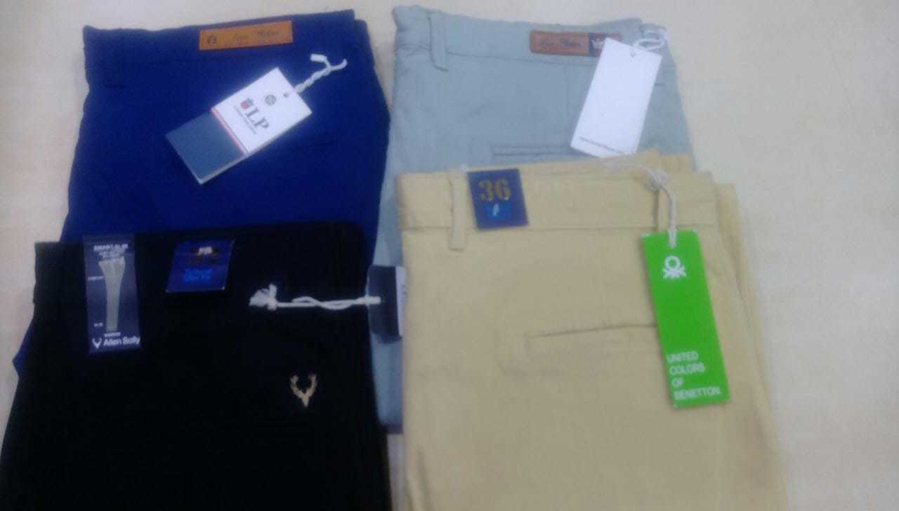 Multi Shades Branded Trouser With Bill