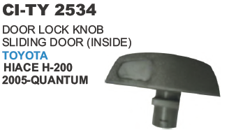 Door Lock Knob Sliding Door Toyota Hiace - Durable Material, Vehicle Type: 4 Wheeler | Warranty Included, Easy Installation