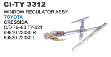 Window Regulator Assy Toyota Cressida