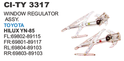 विंडो रेगुलेटर असी टोयोटा हिलक्स