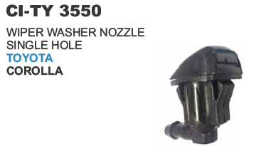 Wiper Washer Nozzle Single Hole Toyota Corolla - Durable Plastic, Designed for 4-Wheelers | Warranty Included, Enhances Vehicle Maintenance Functionality