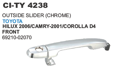 आउटसाइड स्लाइडर टोयोटा हिलक्स व्हीकल टाइप: 4 व्हीलर