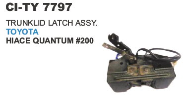 Trunklid Latch Assy Toyota Hiace Vehicle Type: 4 Wheeler