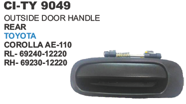 Outside Door Handle Rear Toyota Corolla