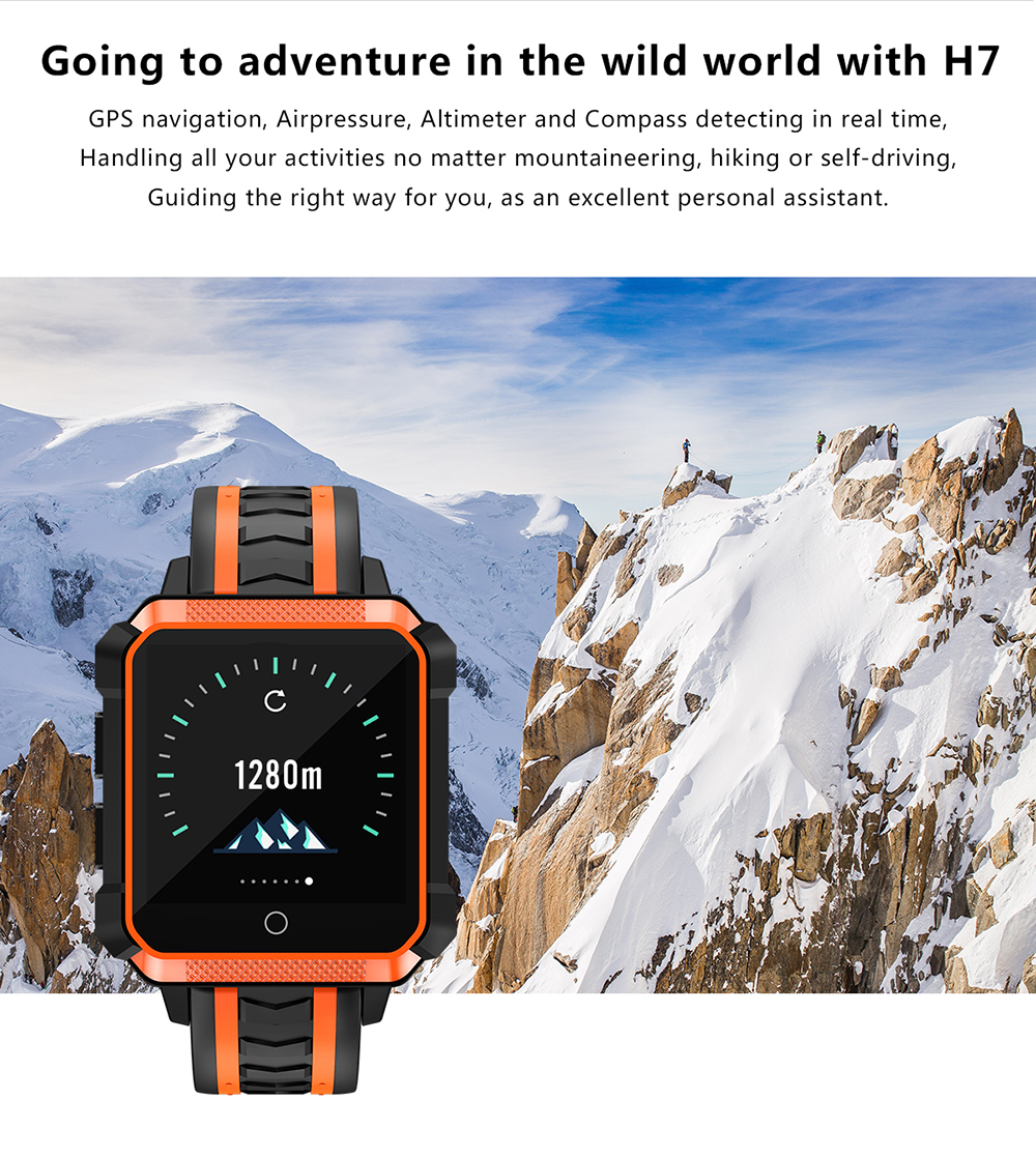 H7 Smart Watch Men Waterproof Gps Android 4g Message Call Reminder Ip68 Sport Watch Application: Apk Languages: Chinese