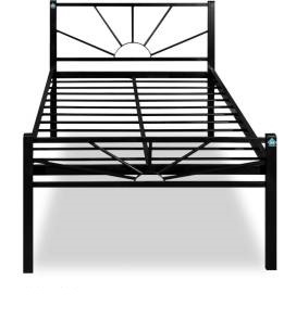 Single Bed - Metal, 72x36x18 Inches, Black | Sturdy Frame, Durable Material, Easy Assembly, Comfortable Sleep, Stylish Design, Space Saving
