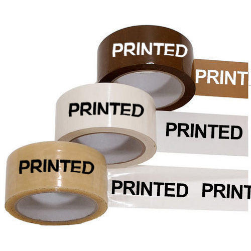 Bopp Printed Tapes - Bopp Film, 48mm X 66m, Red Color, 50 Micron Thickness | Acrylic Adhesive, 76mm Core Diameter