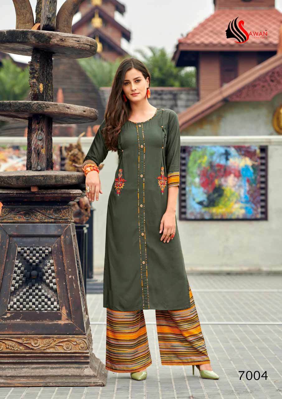 Spring Dani Vol-7 Rayon Organic Linen Kurti Catalog