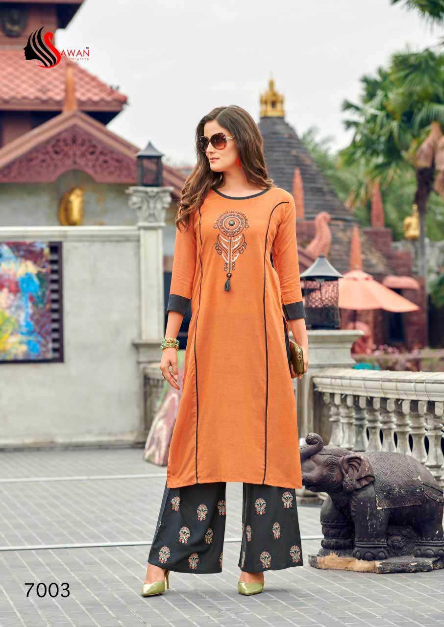 Spring Dani Vol-7 Rayon Organic Linen Kurti Catalog
