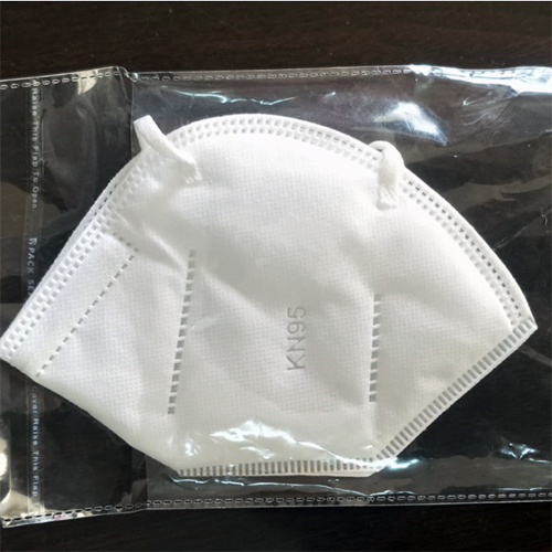 KN 95 Face Mask - Non Woven, White | Anti Bacterial, Lightweight, Foldable, Durable Elastic Ear Loops for Breathability and Comfort