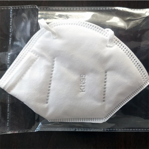 High Quality KN95 Mask - Non Woven Material, White Color | Anti Bacterial Feature for Enhanced Protection and Comfort
