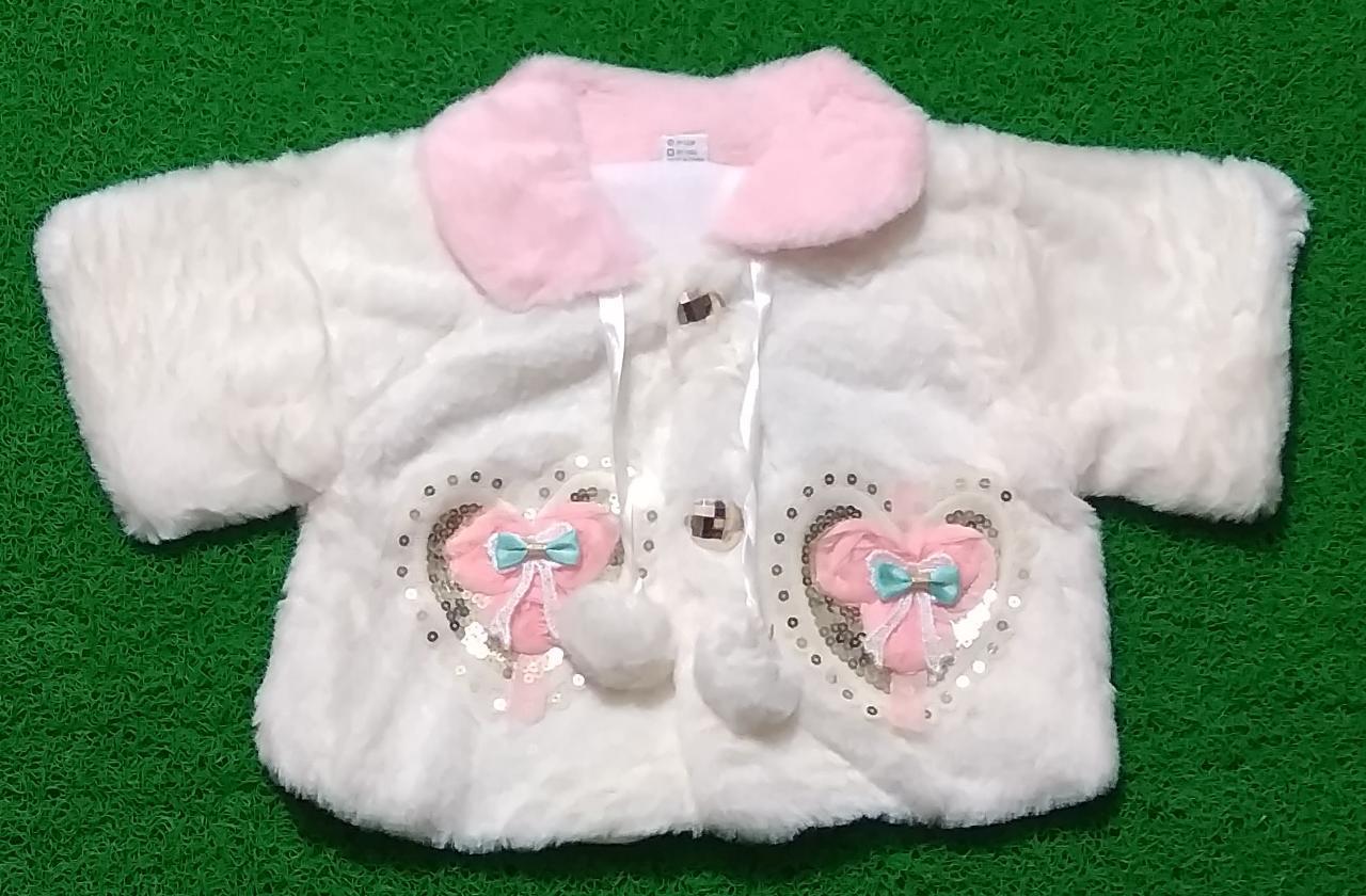 Kids Winter - Imported Fur Jacket, Age 1*3 Years, Multicolour Cotton, Available Sizes L, Xl, Xxl, Ideal For Girls