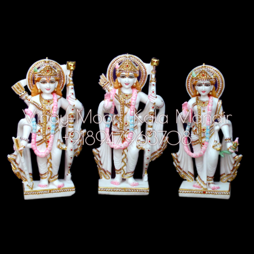 Eco-Friendly Marble Ram Darbar Idols