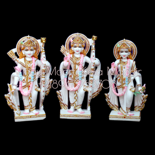 Eco-friendly Marble Ram Darbar Idols