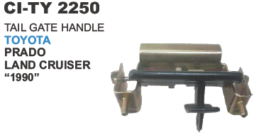 Tail Gate Handle Toyota Parado, Land Cruiser - Durable Plastic Construction, 4 Wheeler Compatibility, Warranty Included | Reliable Replacement Part