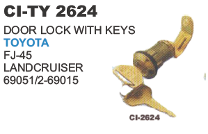 Door Lock with Keys Toyota Land Cruiser