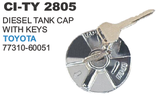 Diesel Tank Cap With Keys - Local Part No: 838 | Fits 4-Wheelers, Warranty Included