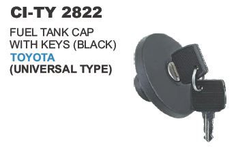 Fuel Tank Cap with Keys Toyota Universal - Durable Plastic, Universal Fit for 4 Wheelers | Includes Warranty Protection