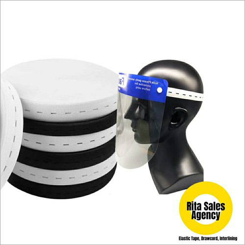 White Button Hole Elastic Tape