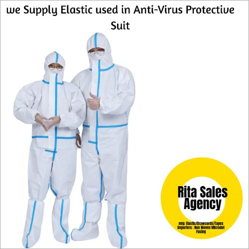 Ppe Suits Elastic Tape - Cotton Material, Various Sizes, White & Black Colors | Thin, Durable, Elasticity Up To 140% Of Original Length