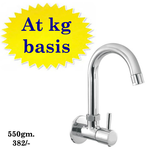 Kitchen Sink Tap - Solid Brass Material, Stylish Chrome Finish | Easy Quarter-turn Ceramic Valve, 5-year Guarantee, Attractive Packaging