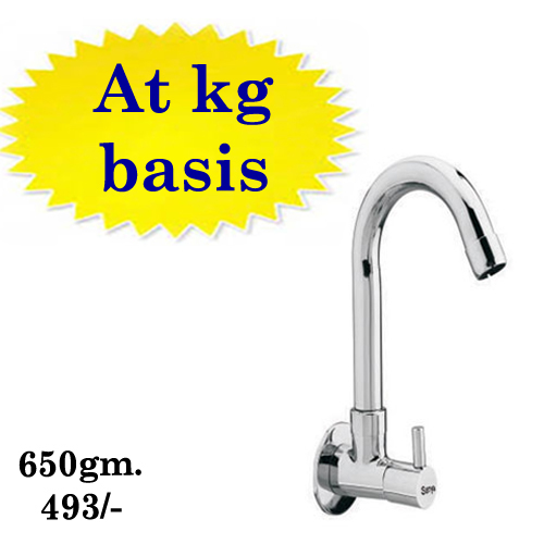 Kitchen Sink Tap - Solid Brass Material, Stylish Chrome Finish | Easy Quarter-turn Ceramic Valve, 5-year Guarantee, Attractive Packaging