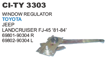 Window Regulator Toyota Jeep Land Cruiser