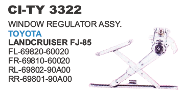 Window Regulator Assy Toyota Land Cruiser