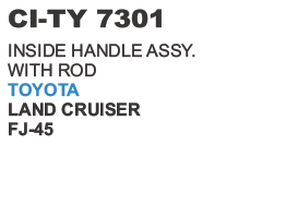 Inside Handle Assy With Rod Toyota Land Cruiser