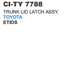 Trunklid Latch Assy Toyota Etios