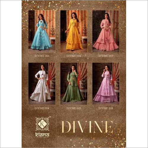 Spring Divine Kiana Mal Lurex Shrug Navratri Festival Kurta